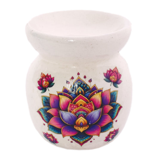 Lotus Flower Ceramic Oil Burner 3"