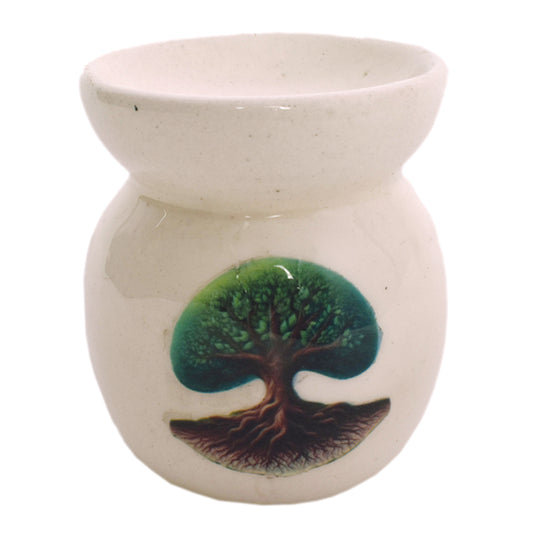 Mystic Roots Ceramic Oil Burner 3"