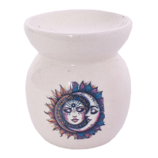 Sun and Moon Ceramic Oil Burner 3"