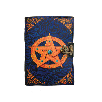 Handmade leather journal for witches, spell work, and mystical note-taking