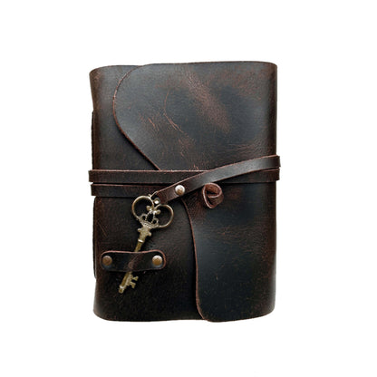 Handmade leather journal for witches, spell work, and mystical note-taking