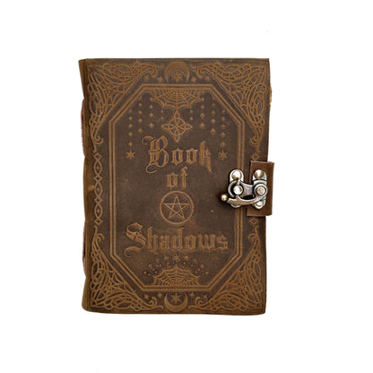 Handmade leather journal for witches, spell work, and mystical note-taking