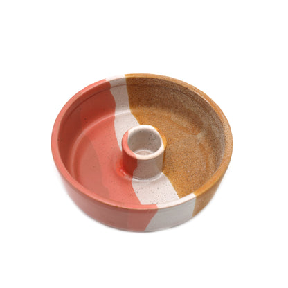 Decorative incense and oil burner for home, ritual, or spiritual practice.