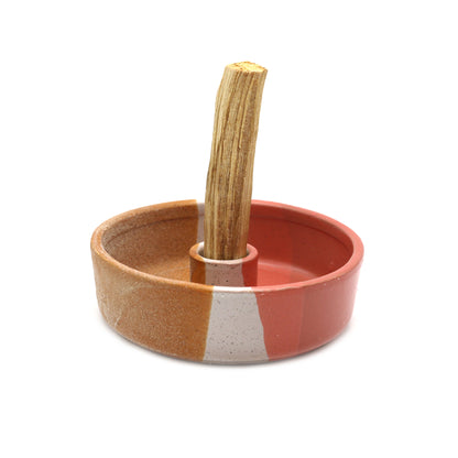 Decorative incense and oil burner for home, ritual, or spiritual practice.