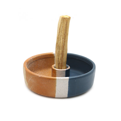 Decorative incense and oil burner for home, ritual, or spiritual practice.