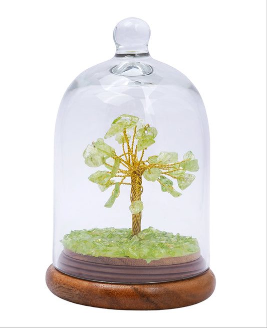 Peridot Crystal Dome Tree