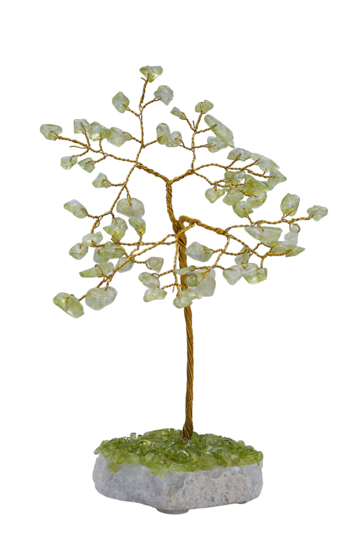 Peridot Stone Crystal Tree (60 Beads)