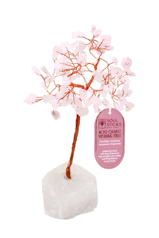Rose Quartz Crystal Tree (100 Beads)