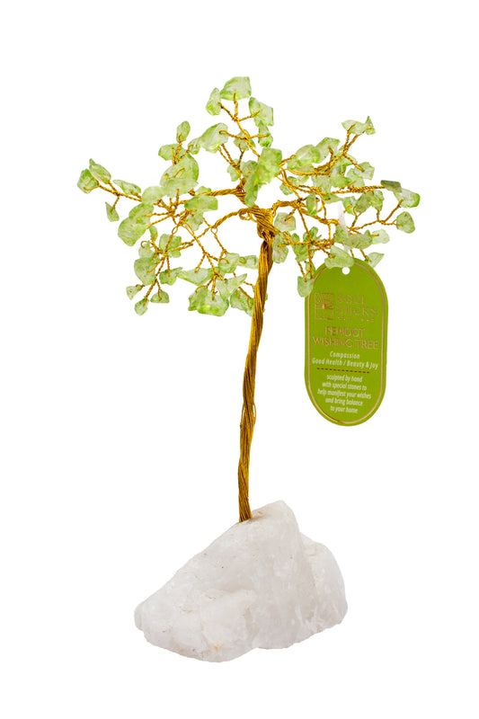 Peridot Crystal Tree (100 Beads)