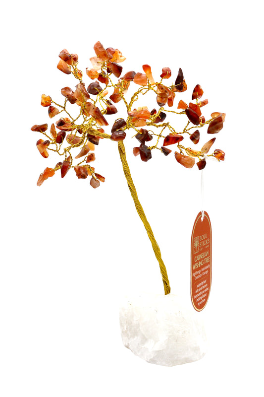 Carnelian Crystal Tree (100 Beads)