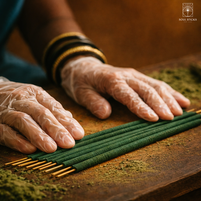 Espiritu del Universo Frankincense & Patchouli Resin Rolled Incense Sticks