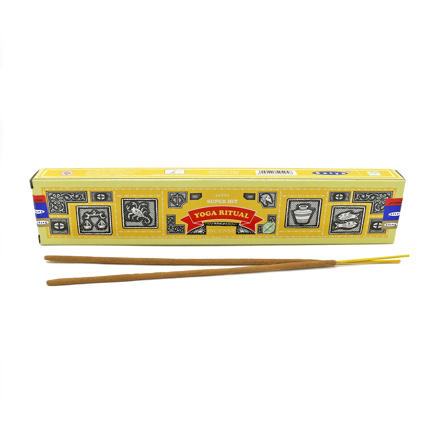 Satya: Super Hit, 15 G Yoga Ritual Incense Sticks (12 PK BOX)