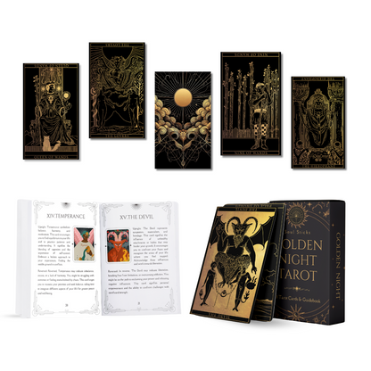 Set of spiritual cards with mystical artwork and messages.
