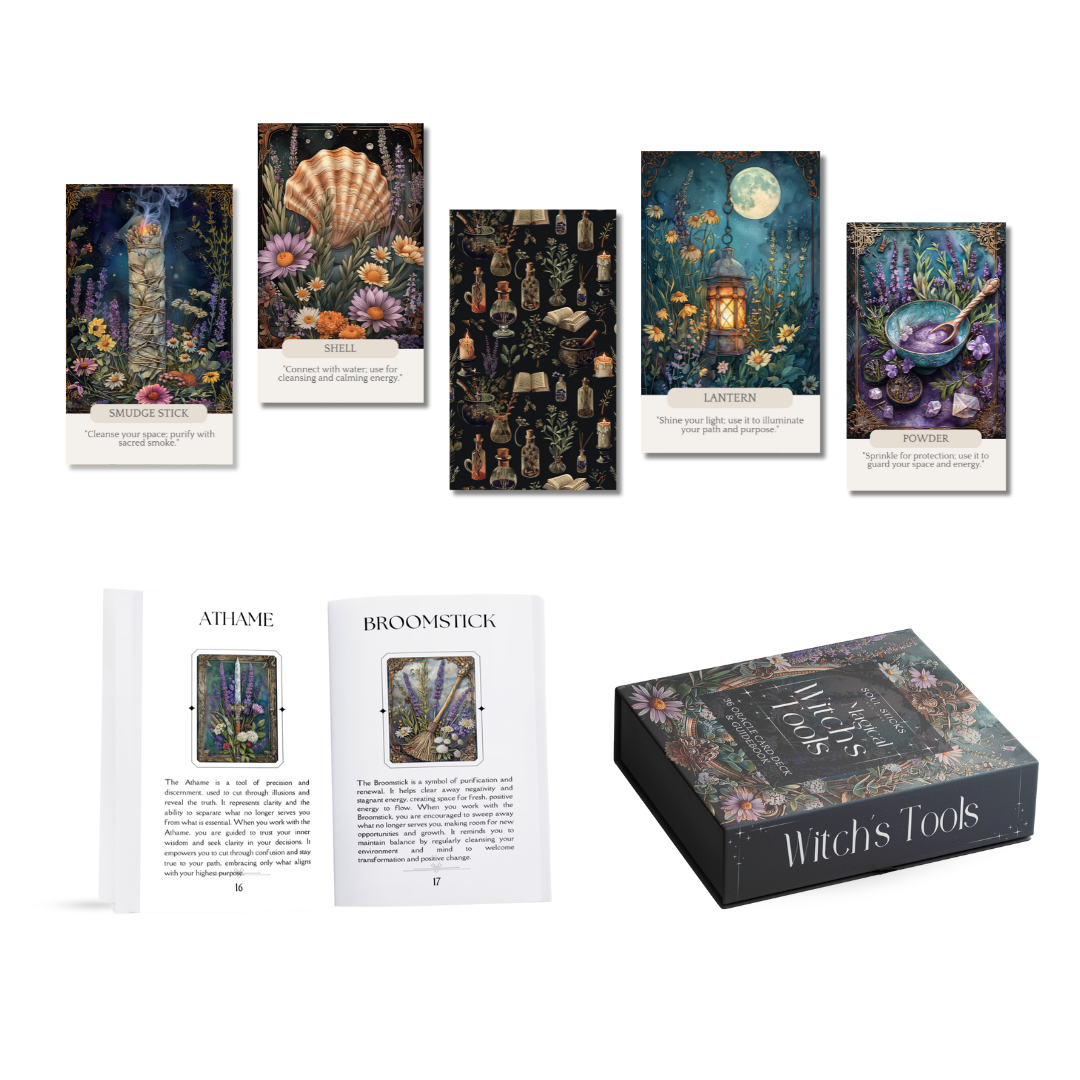 Magical Witch's Tools Oracle Card Deck