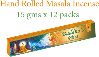 Soul Sticks Buddha Bliss Masala Incense Sticks - 15 g (12 Pack)