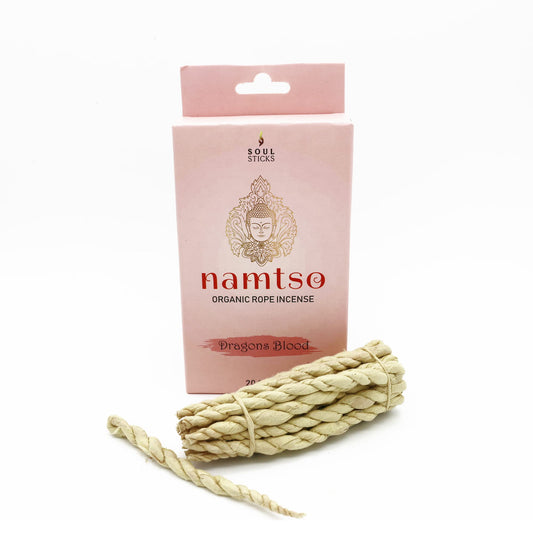 Namtso Tibetan Handmade Rope Incense 20 Sticks Handrolled Himalayan Lokta Paper Incense 4 Inch (White Sage)