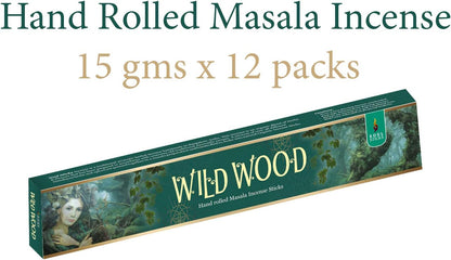 Soul Sticks Wildwood Masala Incense Sticks - 15 g (12 Pack)