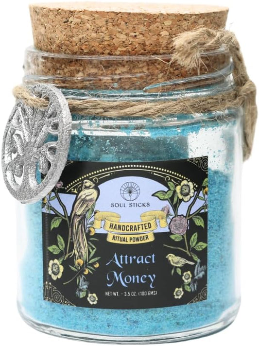 Attract Money Ritual Powder Jar, 3.5 oz