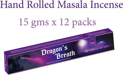 Soul Sticks Dragon's Breath Masala Incense Sticks - 15 g (12 Pack)