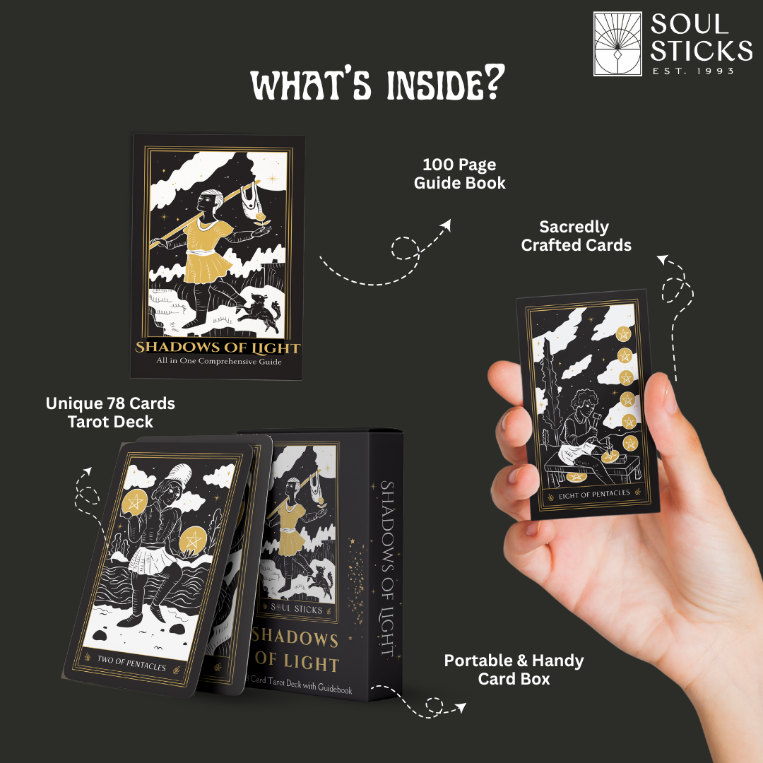 Set of spiritual cards with mystical artwork and messages.