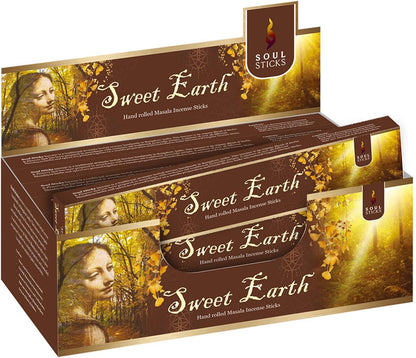 Soul Sticks Sweet Earth Masala Incense Sticks - 15 g (12 Pack)