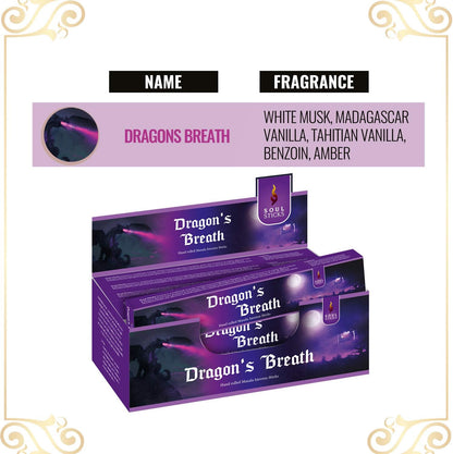 Soul Sticks Dragon's Breath Masala Incense Sticks - 15 g (12 Pack)