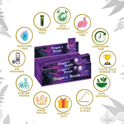 Soul Sticks Dragon's Breath Masala Incense Sticks - 15 g (12 Pack)
