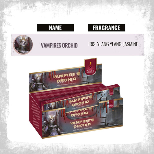 Soul Sticks Vampires Orchid Masala Incense Sticks - 15 g (12 Pack)