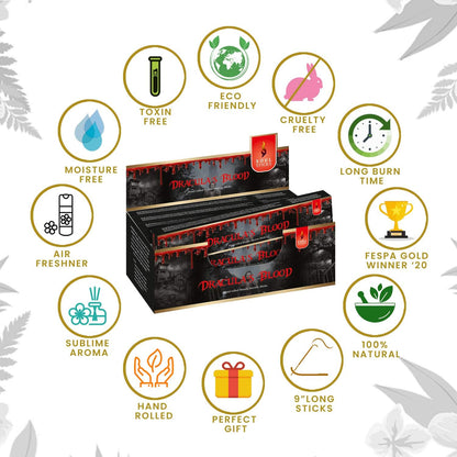 Soul Sticks Dracula's Blood Masala Incense Sticks - 15 g (12 Pack)