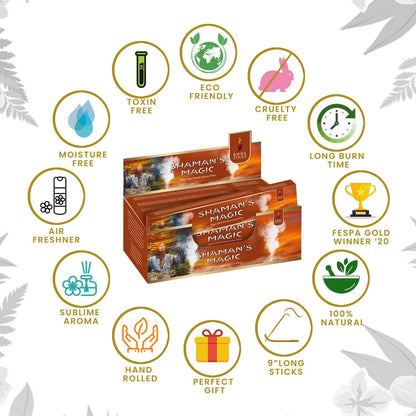 Soul Sticks Shaman's Magic Masala Incense Sticks - 15 g (12 Pack)