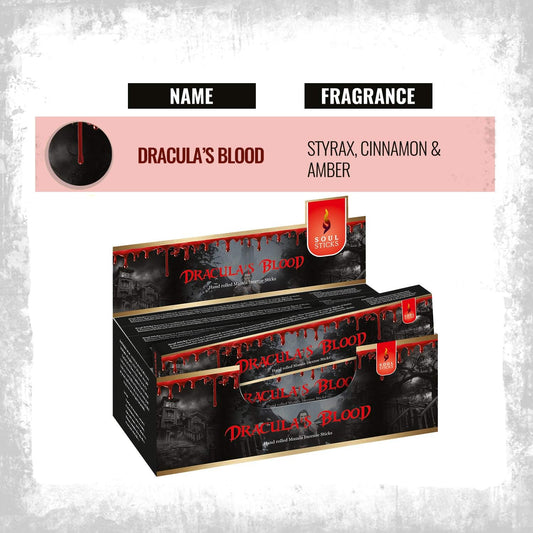 Soul Sticks Dracula's Blood Masala Incense Sticks - 15 g (12 Pack)