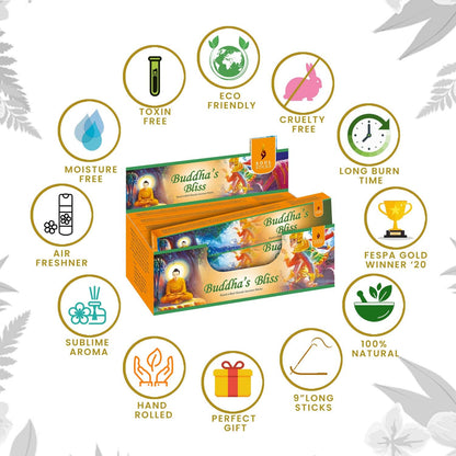 Soul Sticks Buddha Bliss Masala Incense Sticks - 15 g (12 Pack)