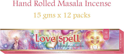 Soul Sticks Love Spell Masala Incense Sticks - 15 g (12 Pack)