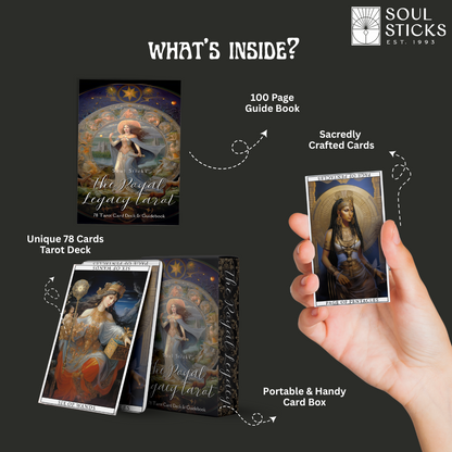 Set of spiritual cards with mystical artwork and messages.