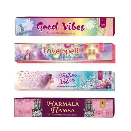 Soul Sticks, Peace & Love Masala Incense Sticks Variety Pack