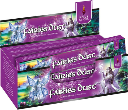 Soul Sticks Fairies Dust Masala Incense Sticks - 15 g (12 Pack)