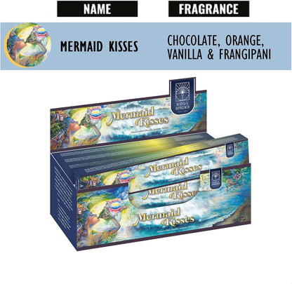 Soul Sticks Mermaid Kisses Masala Incense Sticks - 15 g (12 Pack)