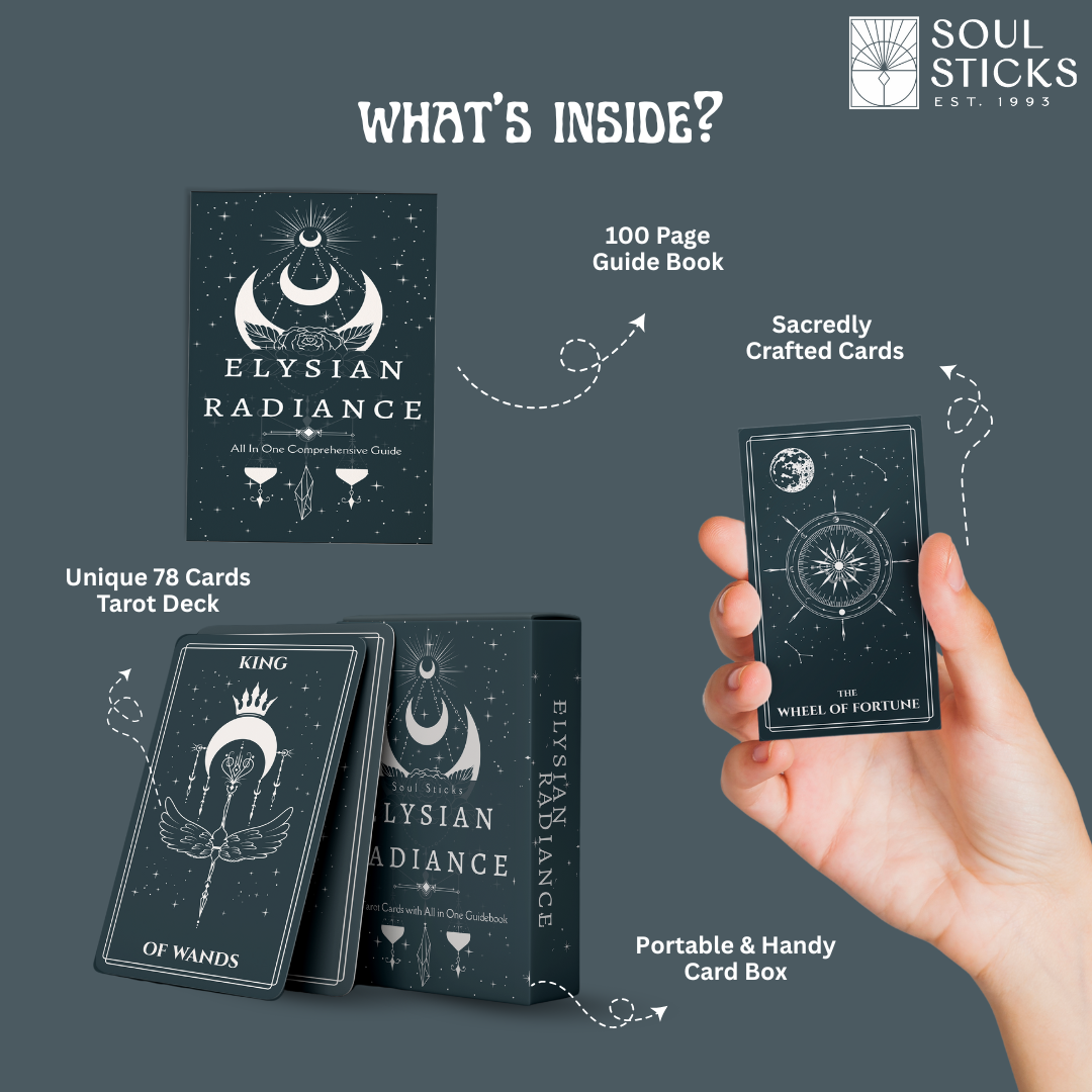 Set of spiritual cards with mystical artwork and messages.