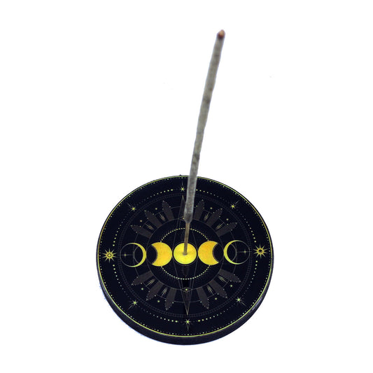 Decorative incense and oil burner for home, ritual, or spiritual practice.