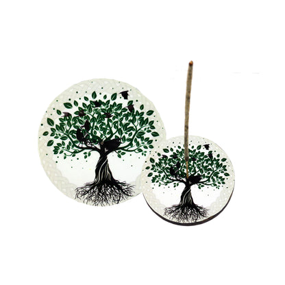 Decorative incense and oil burner for home, ritual, or spiritual practice.