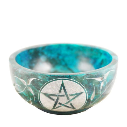 Decorative smudge bowl for spiritual rituals, home purification, and sacred space creation.