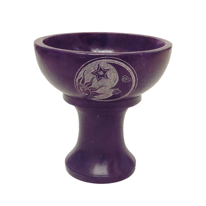 Handmade smudge bowl for burning sage, incense, and herbal blends during rituals.