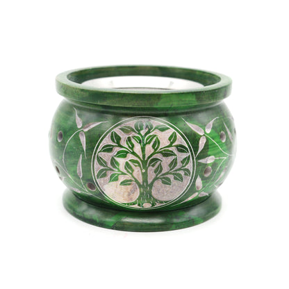 Decorative ritual burner for aromatherapy, spiritual cleansing, and sacred space use