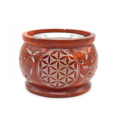 Decorative ritual burner for aromatherapy, spiritual cleansing, and sacred space use