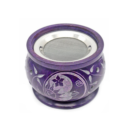 Decorative ritual burner for aromatherapy, spiritual cleansing, and sacred space use