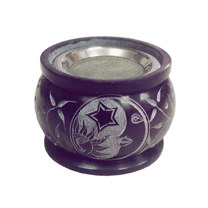 Decorative ritual burner for aromatherapy, spiritual cleansing, and sacred space use