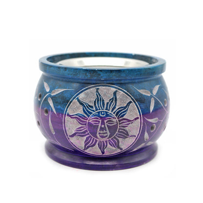 Decorative ritual burner for aromatherapy, spiritual cleansing, and sacred space use