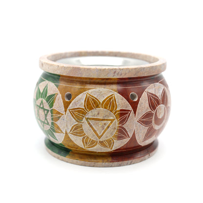 Decorative ritual burner for aromatherapy, spiritual cleansing, and sacred space use