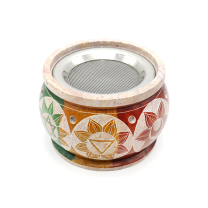 Decorative ritual burner for aromatherapy, spiritual cleansing, and sacred space use