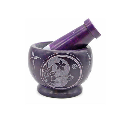 Decorative smudge bowl for spiritual rituals, home purification, and sacred space creation.